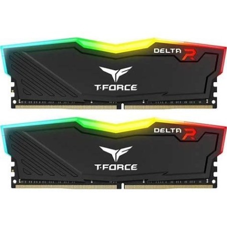 DDR4 32GB KIT 2x16GB PC 3600 Team T-Force Delta RGB TF3D432G3600HC18JDC01 black