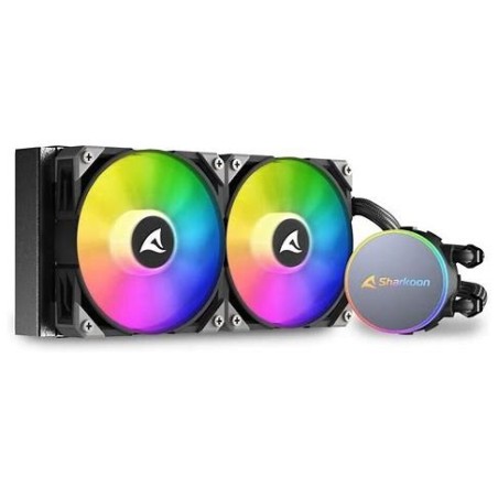 Cooler Sharkoon S70 RGB 2 Lüfter schwarz AiO-Wasserkühlung