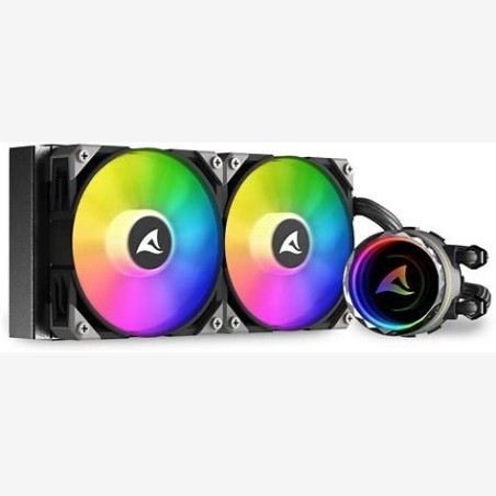 Cooler Sharkoon S80 RGB 2 Lüfter schwarz AiO-Wasserkühlung