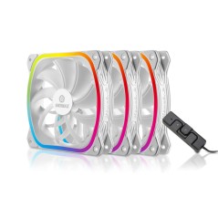 PC- Caselüfter Enermax SquA RGB UCSQARGB12P-W-BP3 - 3er Pack (weiß)