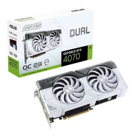 VGA Palit GeForce® RTX 4070 12GB Dual OC WHITE GDDR6