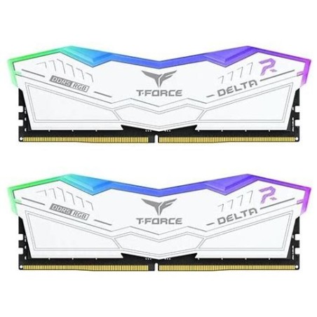 DDR5 32GB KIT 2x16GB PC 6000 Team T-Force Delta RGB FF4D532G6000HC38ADC01 weiß